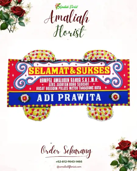 Papan Bunga Ucapan Selamat Kolese